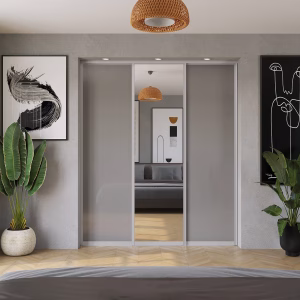 Full Mirrored Sliding Wardrobe Door